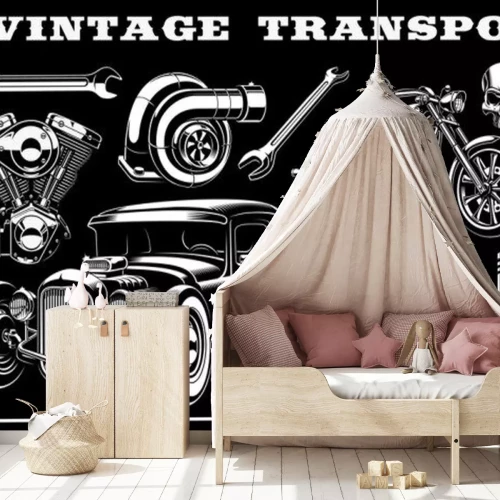 Sticker Motive alte Autos