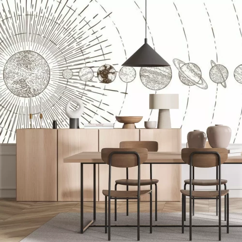 Fototapete Orbital planets system. Astronomy solar systems, solars planet o