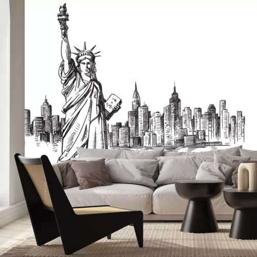 Sticker New York hand drawn