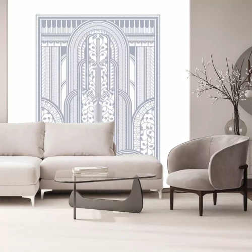 Sticker Grafischer Brunnen