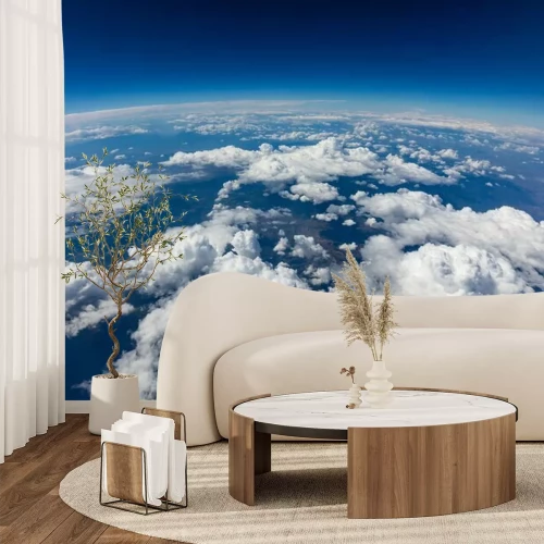 Fototapete Wolken über dem Planeten Erde