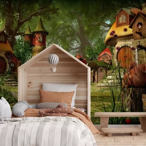 Fototapete Stadt der Elfen Fantasy