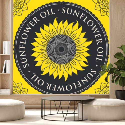 Sticker Logo mit Sonnenblumenöl