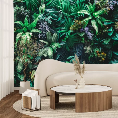 Fototapete Tropische grüne Blätter im Garten