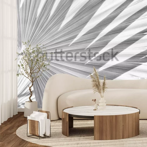 Fototapete Einfarbiges Muster mit Natur