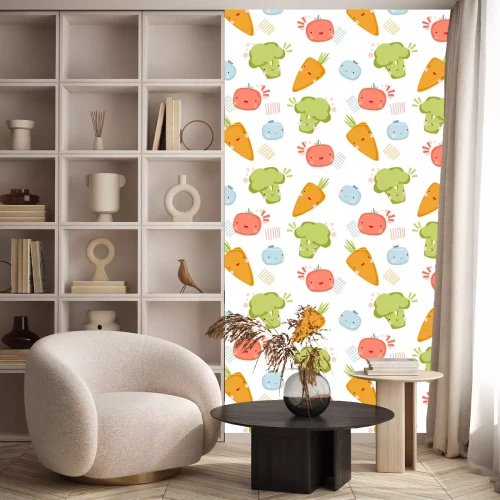 Tapete Lächelndes Gemüse für Kinder