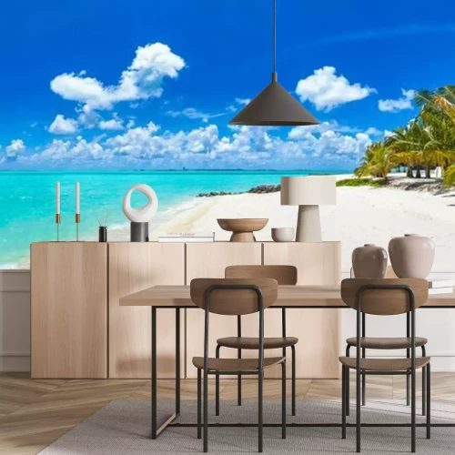 Fototapete Tropical beach in the Maldives