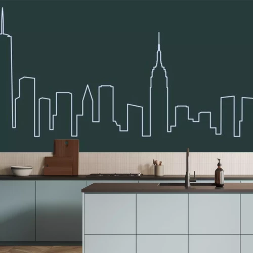 Sticker New York Single Line Skyline