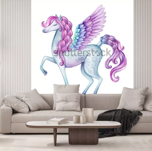 Sticker Rosa Pegasus