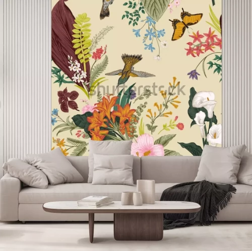 Fototapete Buntes Motiv mit Natur