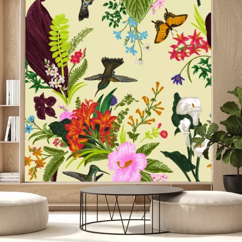 Fototapete Buntes Motiv mit Natur