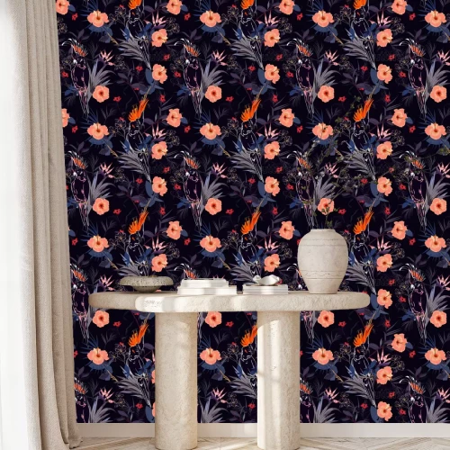 Tapete Hibiskus Blumen