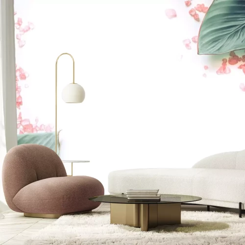 Sticker organic spa products on white background