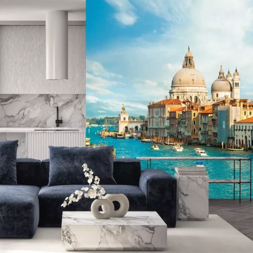 Fototapete Herrlicher Blick auf den Canal Grande, Venedig, Italien