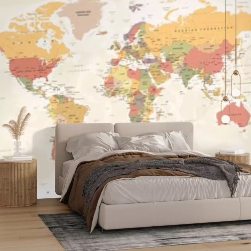 Fototapete Eine Retro-Weltkarte