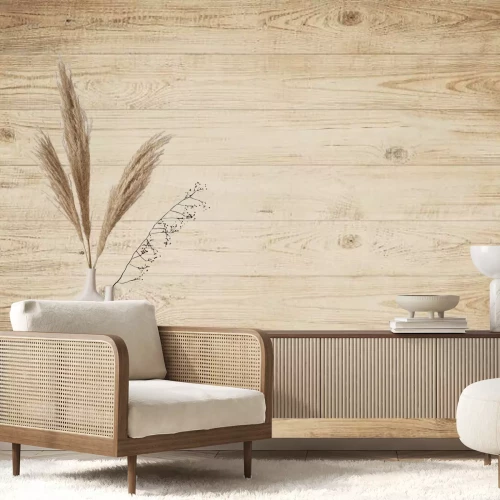 Fototapete Illustration von braunen Holzwänden