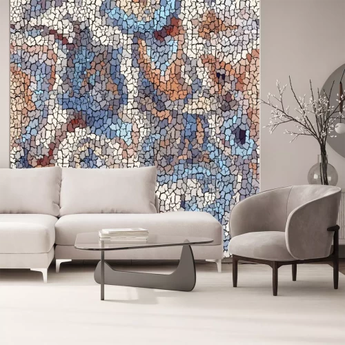 Sticker Seamless background pattern. Crackled grunge vintage surface. Vector image.