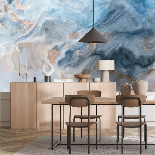 Fototapete Blue marble background