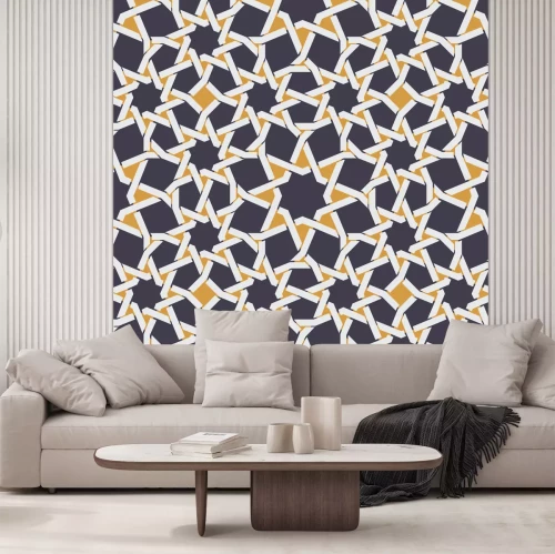 Fototapete Geometrisches Muster mit Sternen