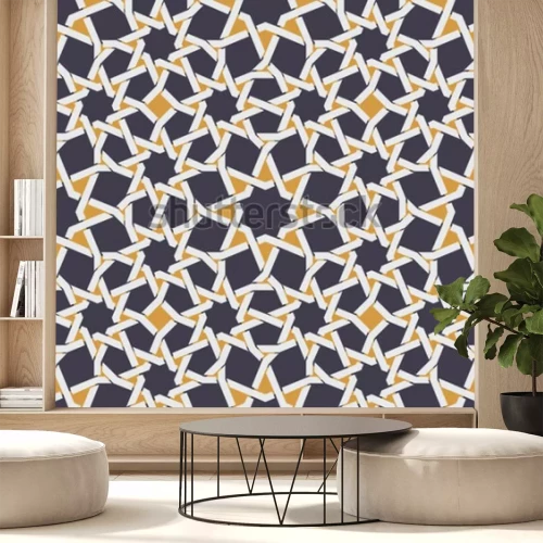 Fototapete Geometrisches Muster mit Sternen