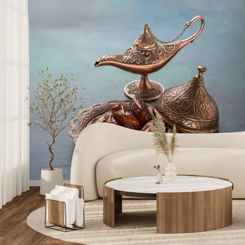 Fototapete Asiatische alte Lampe