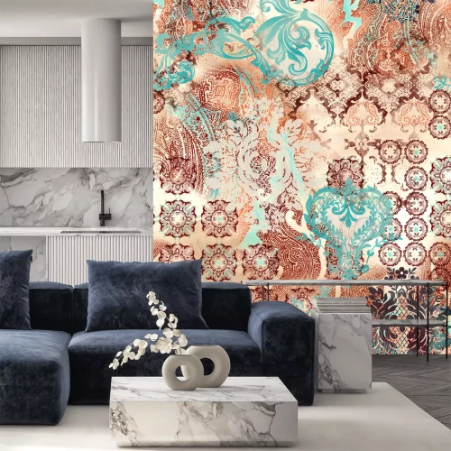 Fototapete Ethnische geometrische Motive auf abstrakten Hintergrund