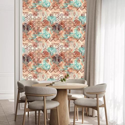 Tapete Ethnische geometrische Motive auf abstrakten Hintergrund