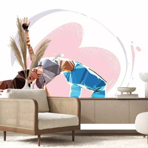 Fototapete Ein Breakdance-Mädchen