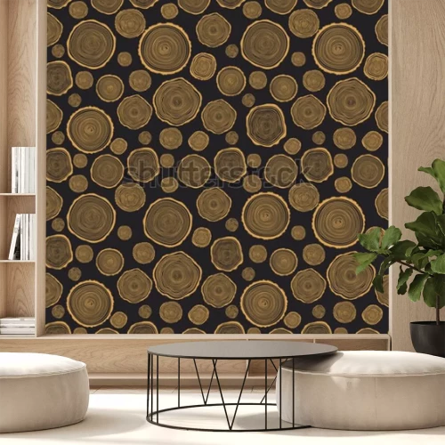 Fototapete Jahresringe des Baumes