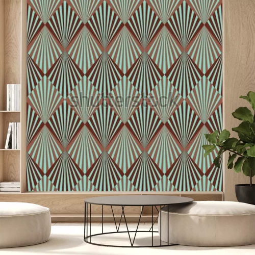 Fototapete Geometrisches Retro-Motiv