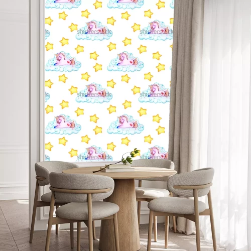 Tapete Einhorn auf Wolke