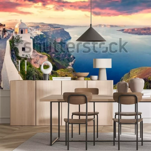 Fototapete Stadt an der griechischen Küste