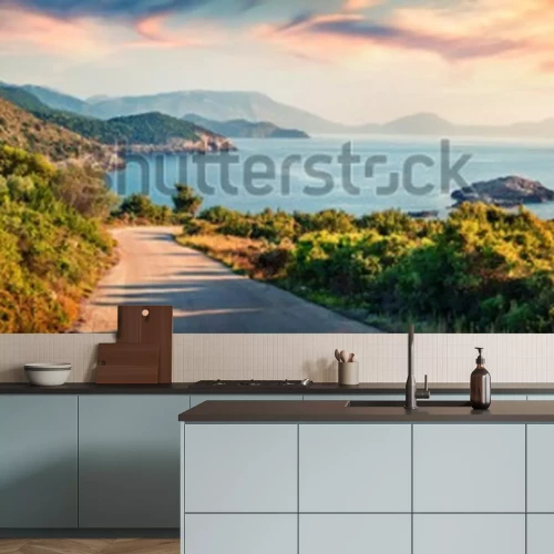 Fototapete Sonnenaufgang und Meereslandschaft