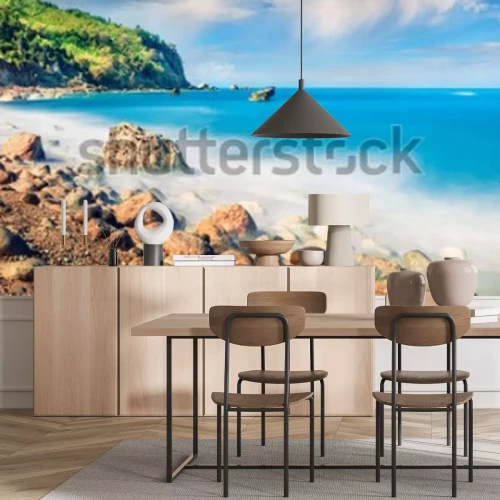 Fototapete Panorama des Meeres und der Küste