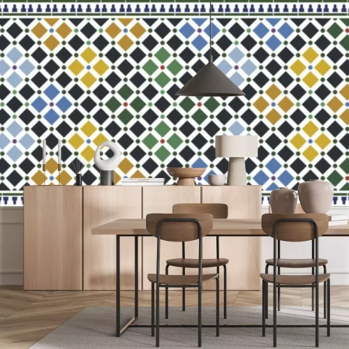 Sticker wall tiles alhambra design