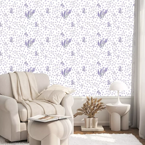 Tapete Floral lavender retro vintage background