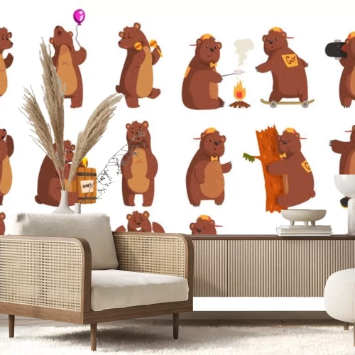 Sticker Lustige Bärchen für Kinder
