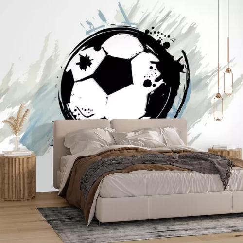 Sticker Graffitiähnliche Grafik mit Ball