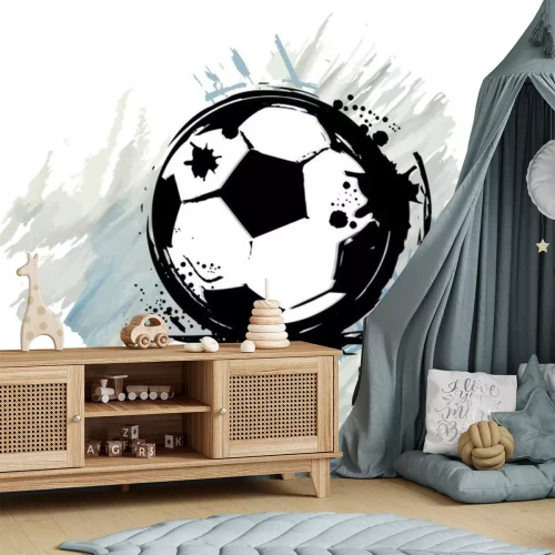 Sticker Graffitiähnliche Grafik mit Ball