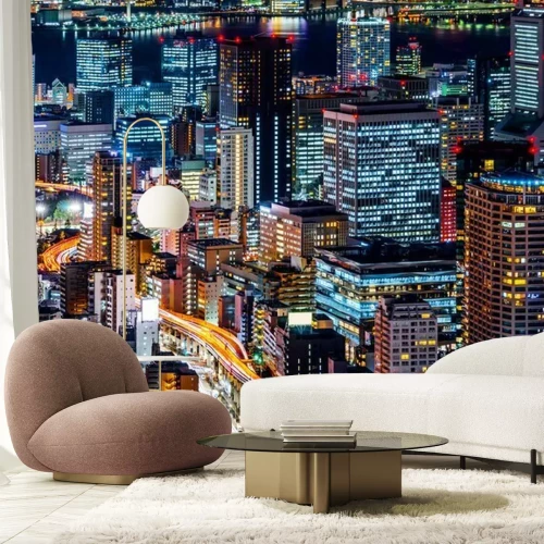 Fototapete Nachtlandschaft von Tokio