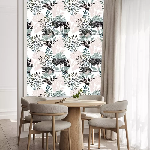 Tapete Abstraktes Blumenmuster