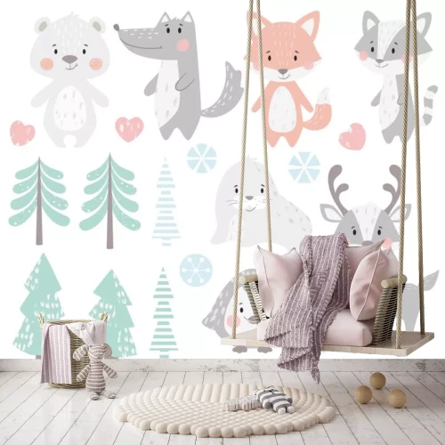 Sticker Skandinavische Pastelle