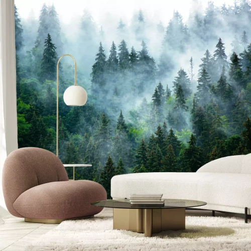 Fototapete Misty mountain landscape