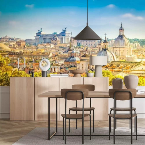 Fototapete Skyline von Rom mit Gebäuden