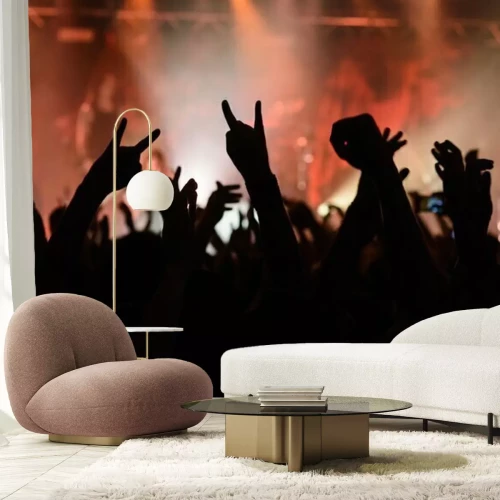 Fototapete Rock'n'Roll und Zeichen