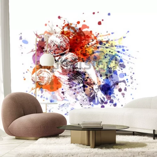 Sticker Spieler der vektorfarbabbildung des amerikanischen Fußballs