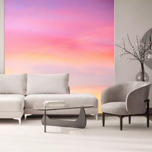 Fototapete Pastellhimmel während des Sonnenuntergangs