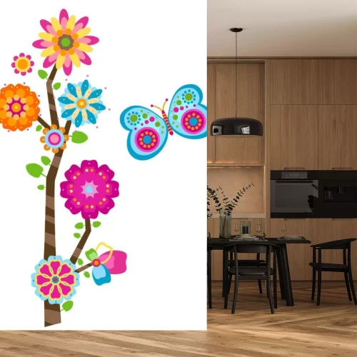 Sticker Blume Baum