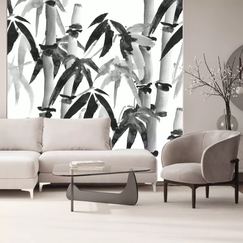 Fototapete Aquarell-Bambus