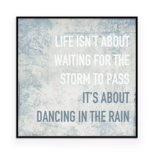 Poster Motivierendes Zitat auf grauem Hintergrund